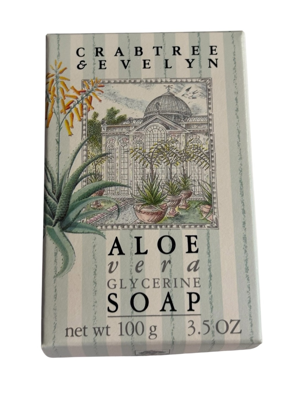 Vintage Crabtree & Evelyn 1988 Aloe Vera Glycerin Soap 3.5 oz.